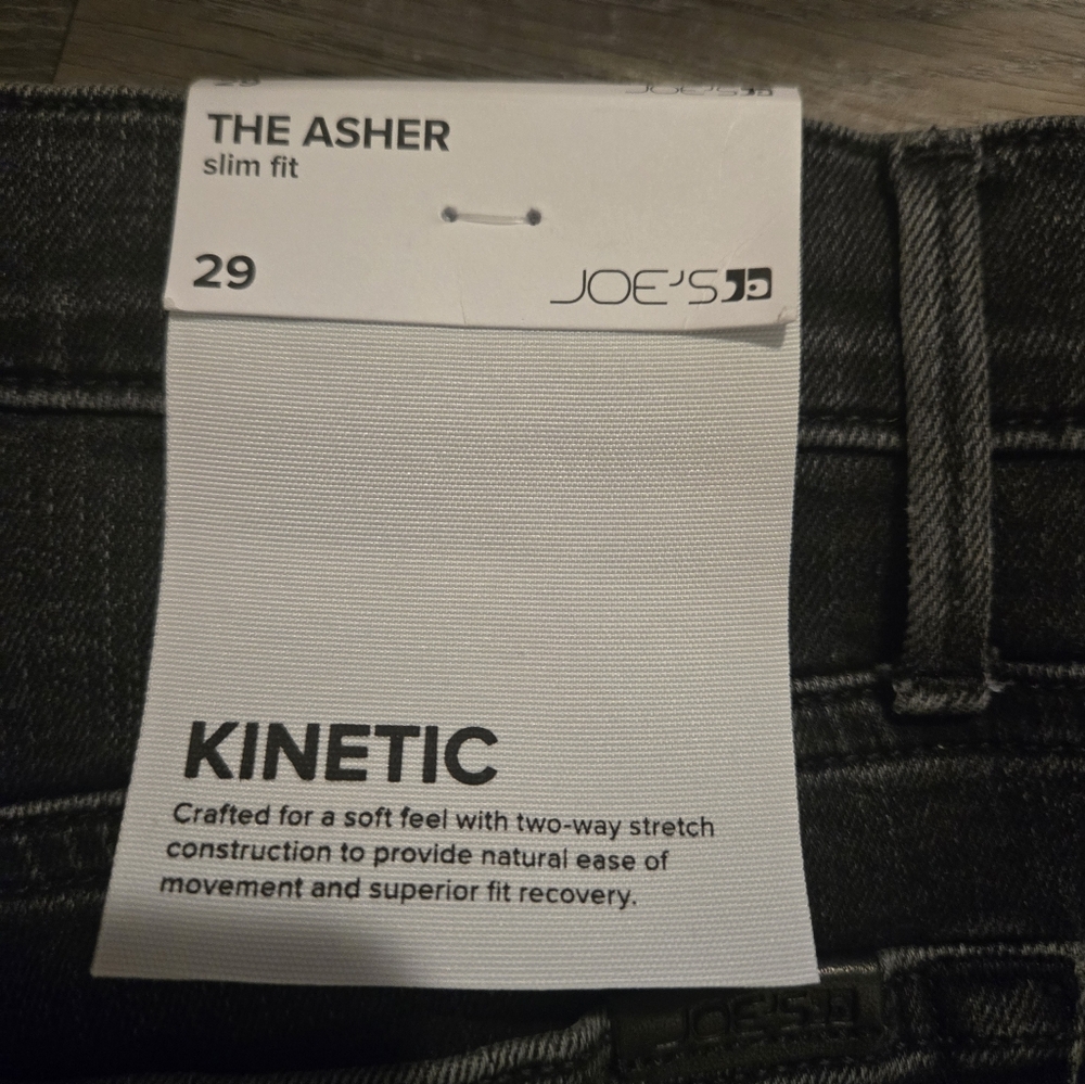 Joes Jeans The Ashler Kinetic Black Wash Slim Mens Size 29 NWT Retail 189.00 - Picture 3 of 6